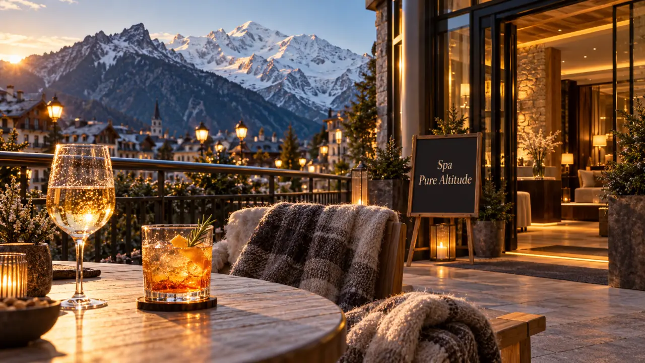Alpina Eclectic Hôtel & Spa : balcon sur les sommets et dîner au 7e étage